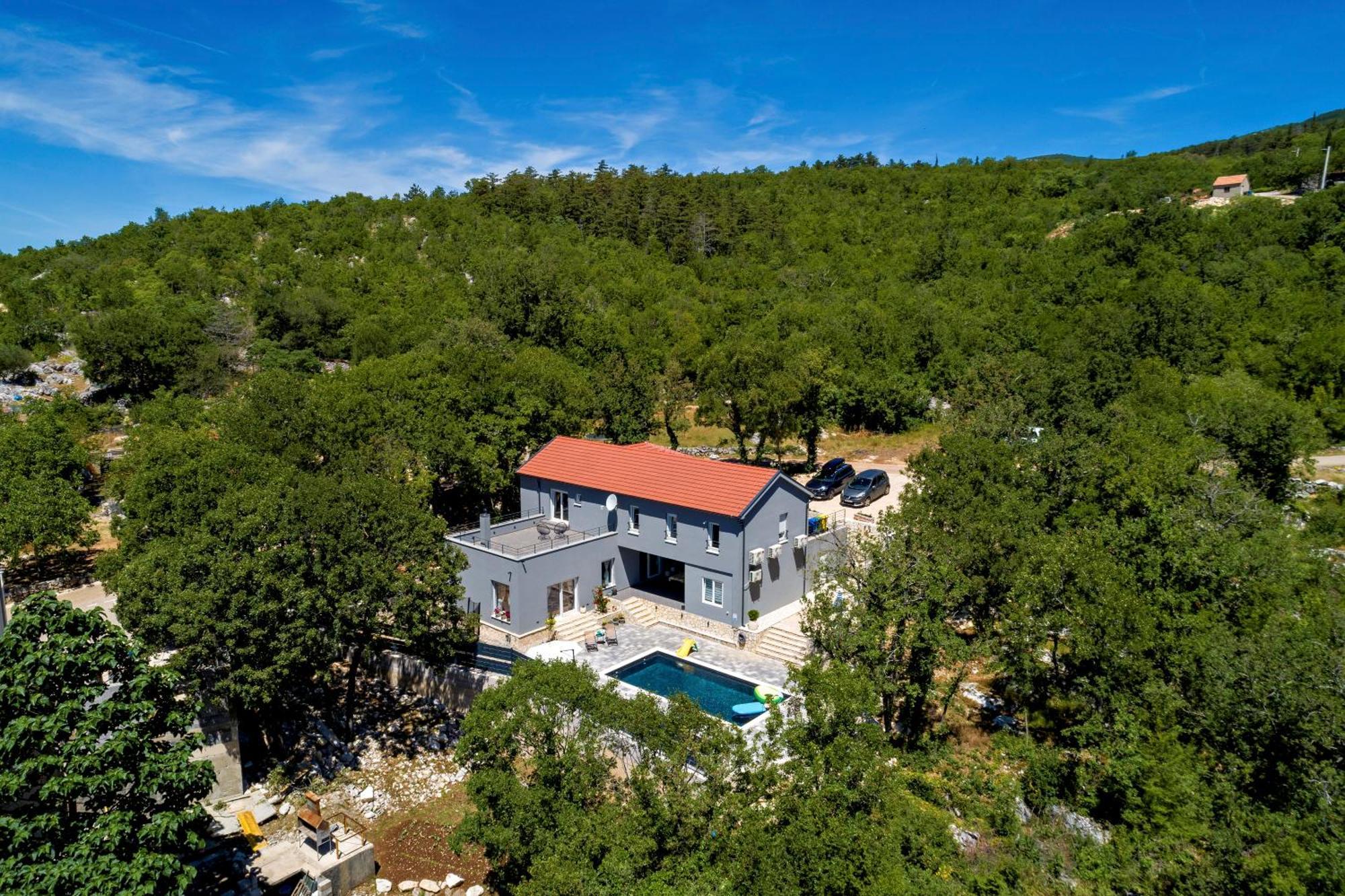 Luxury Villa Andrea Vrzika In Forest Near The Sea Zagvozd Exterior photo