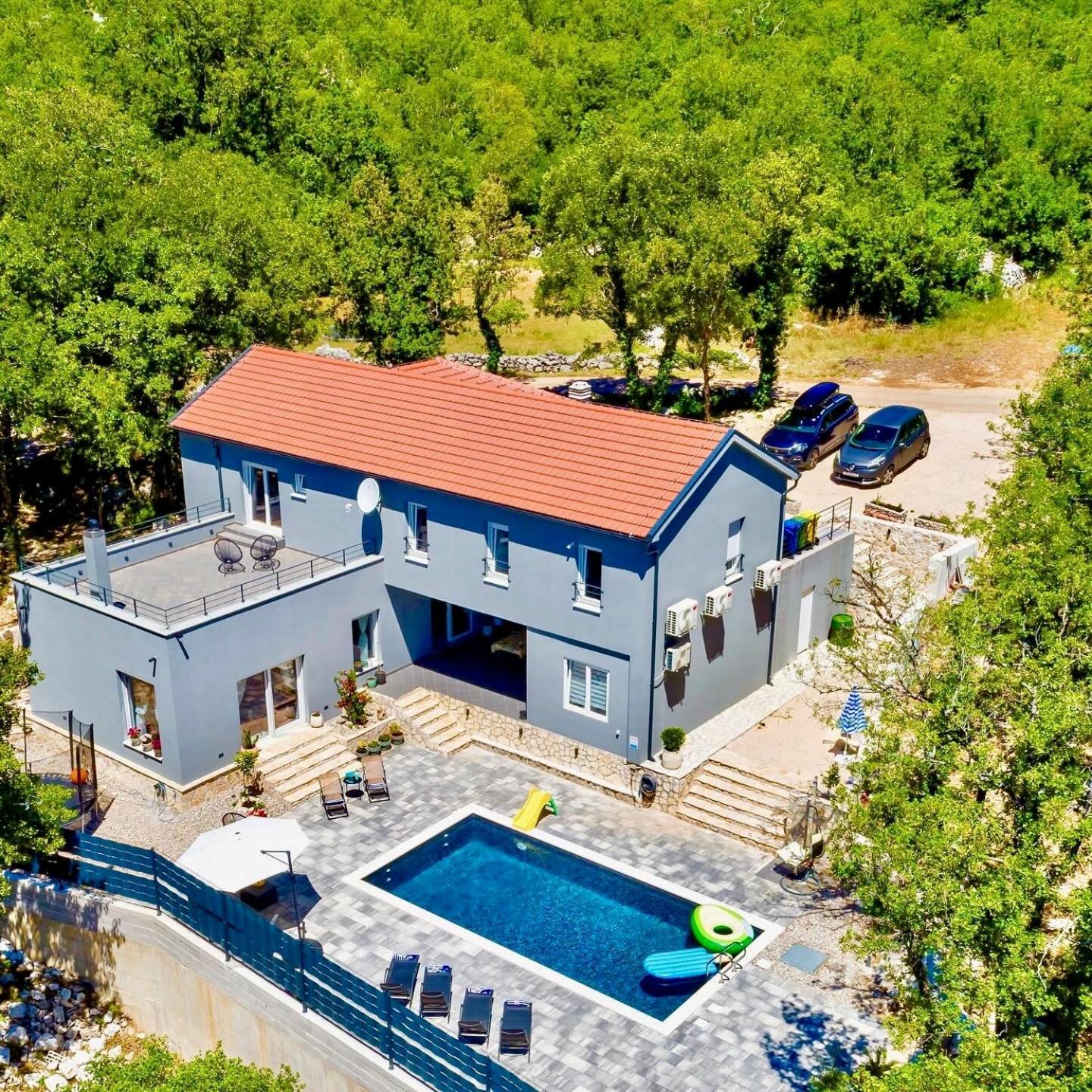 Luxury Villa Andrea Vrzika In Forest Near The Sea Zagvozd Exterior photo